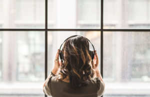 listening to music